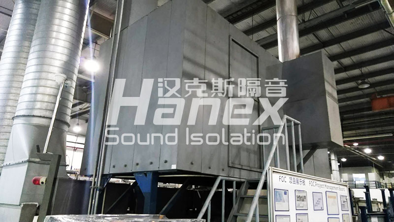 蘇州肖特玻璃廠區收片機噪聲治理案例圖片